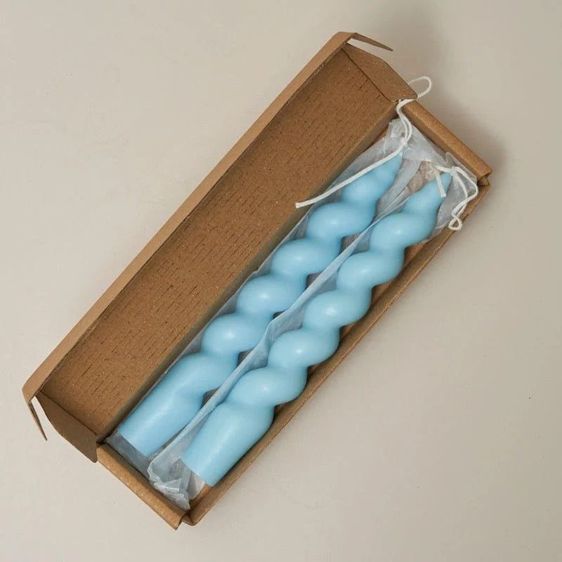 Fragranced Spiral Scented Taper Candles -  - #tag1#