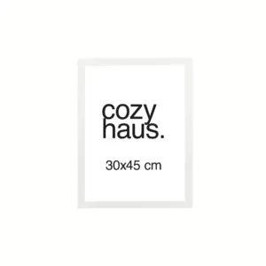 Wooden Frame White 30x45
