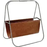 Free Standing Metal Magazine Rack tag1