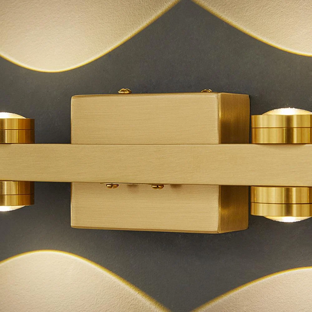 Freja - Modern LED Wall Lamp, Black/Gold, Bathroom, Metal -  - #tag1#