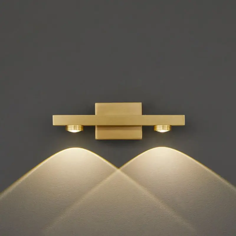 Freja Modern LED Wall Lamp Black Gold Bathroom Metal tag1