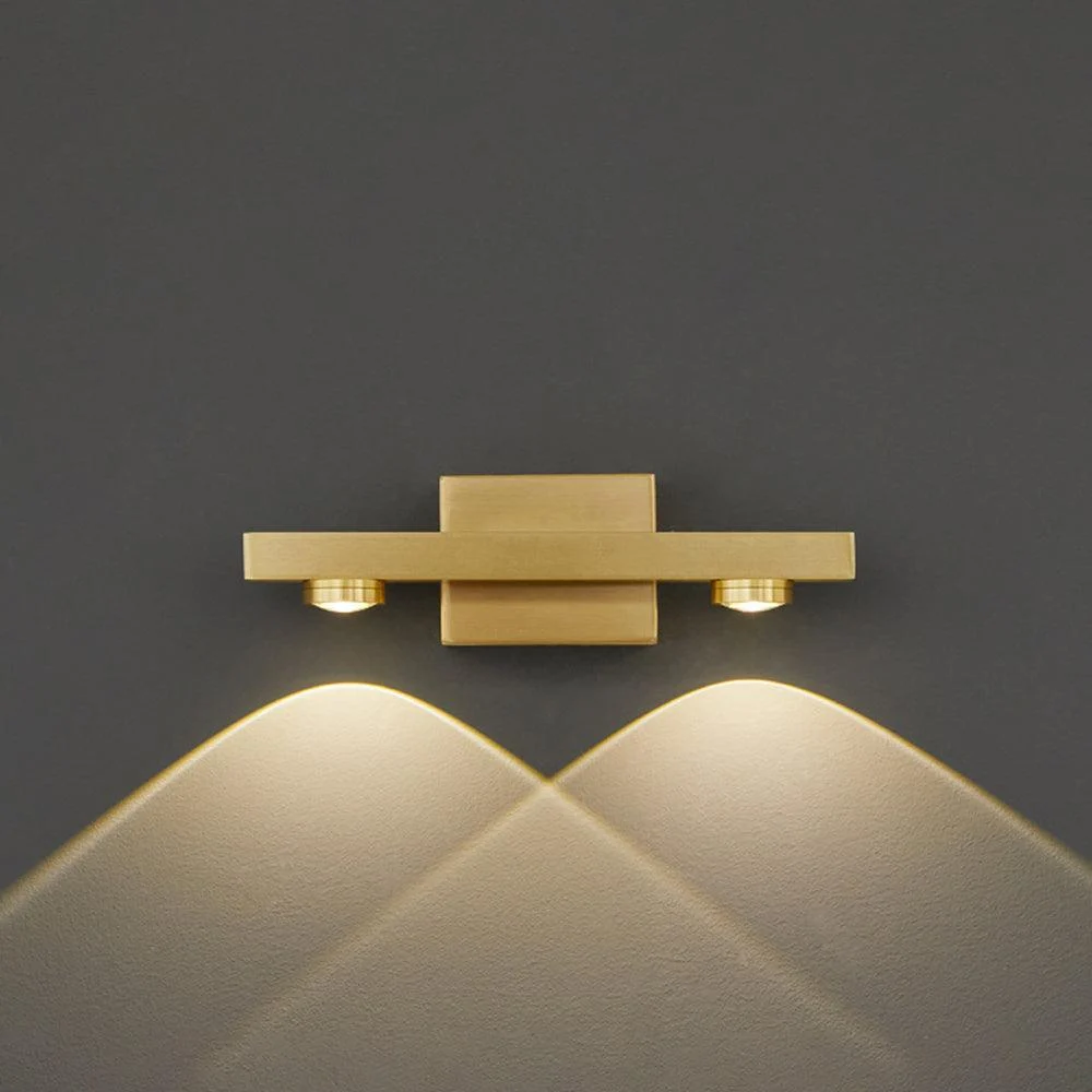 Freja - Modern LED Wall Lamp, Black/Gold, Bathroom, Metal -  - #tag1#
