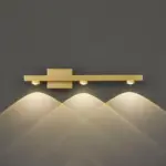Freja Modern LED Wall Lamp Black Gold Bathroom Metal tag1