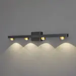 Freja Modern LED Wall Lamp Black Gold Bathroom Metal tag1