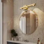 Freja Modern LED Wall Lamp Black Gold Bathroom Metal tag1