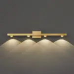 Freja Modern LED Wall Lamp Black Gold Bathroom Metal tag1