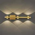 Freja Modern LED Wall Lamp Black Gold Bathroom Metal tag1