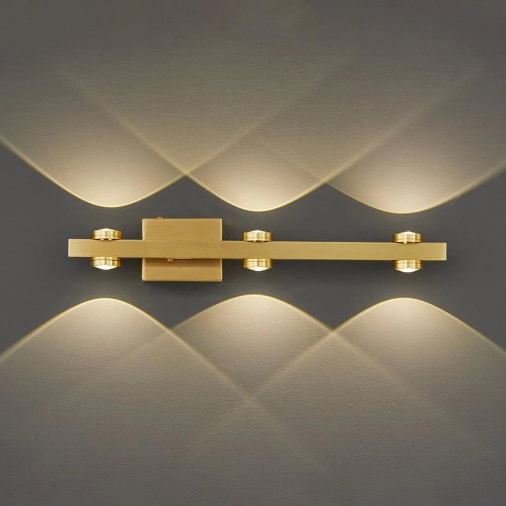 Freja - Modern LED Wall Lamp, Black/Gold, Bathroom, Metal -  - #tag1#