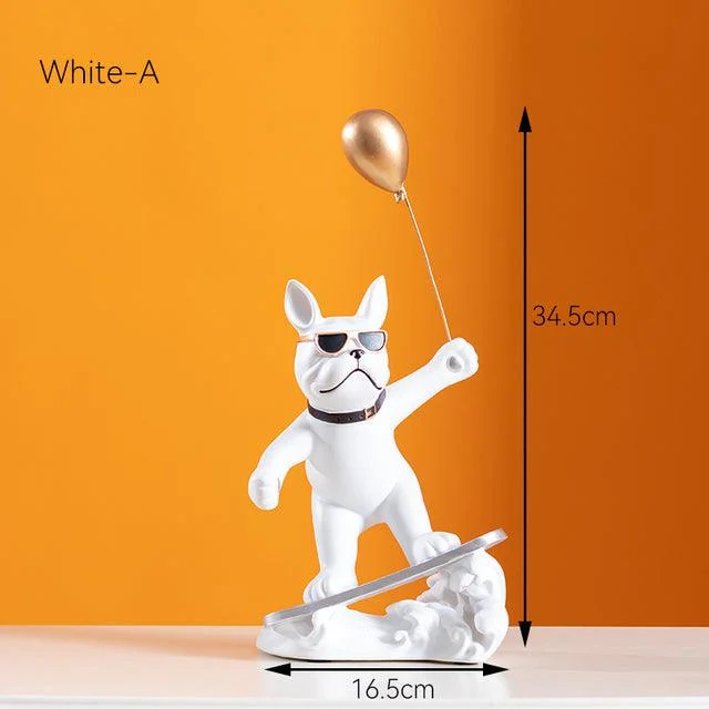 French Bulldog Surfer with Balloon - Homeko