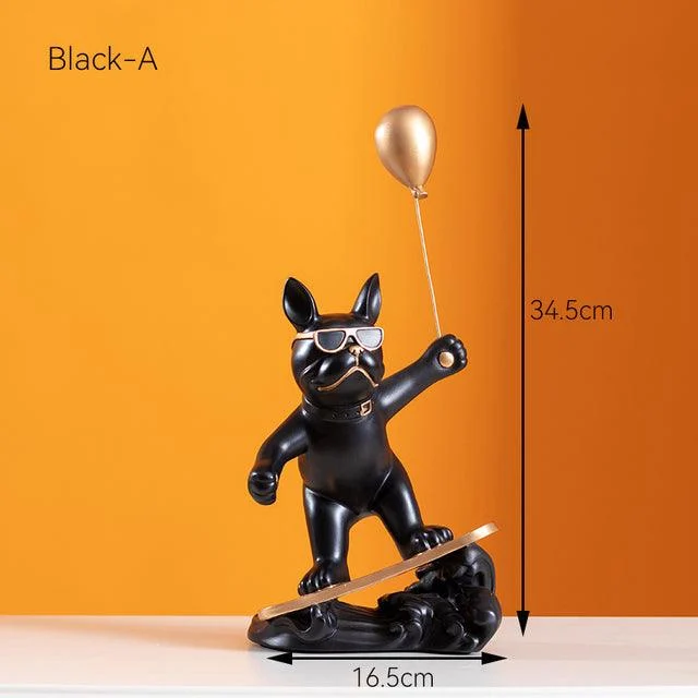 French Bulldog Surfer with Balloon - Homeko