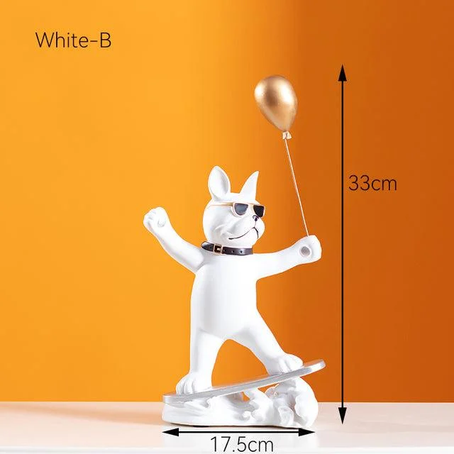 French Bulldog Surfer with Balloon - Homeko