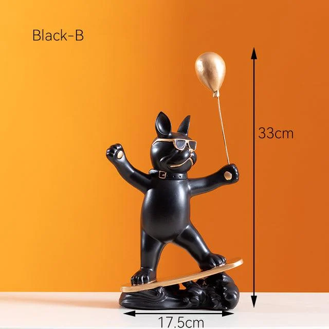 French Bulldog Surfer with Balloon - Homeko