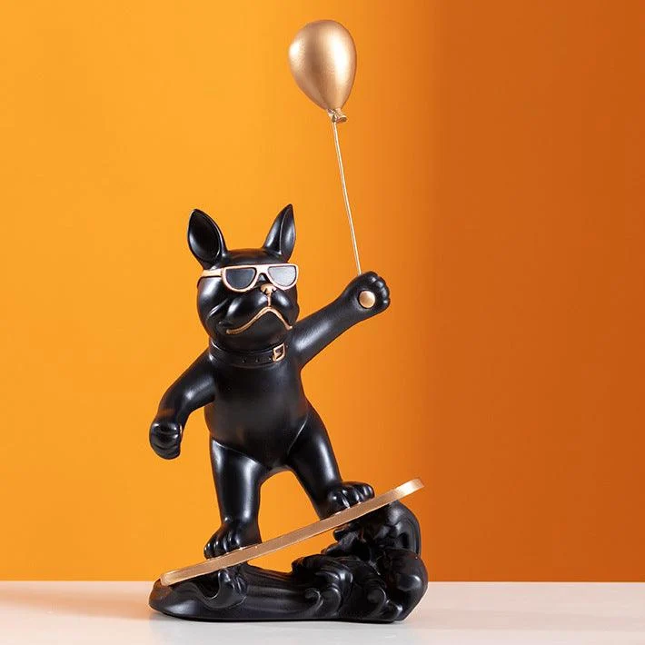 French Bulldog Surfer with Balloon - Homeko