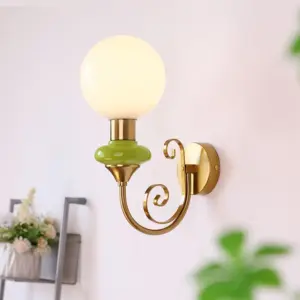Homeko Retro Glass 1-Light Wall Sconce