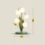 French Flower LED Pastoral Bedside Girl Bedroom Nordic Lighting Lamp
