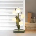 French Flower LED Pastoral Bedside Girl Bedroom Nordic Lighting Lamp