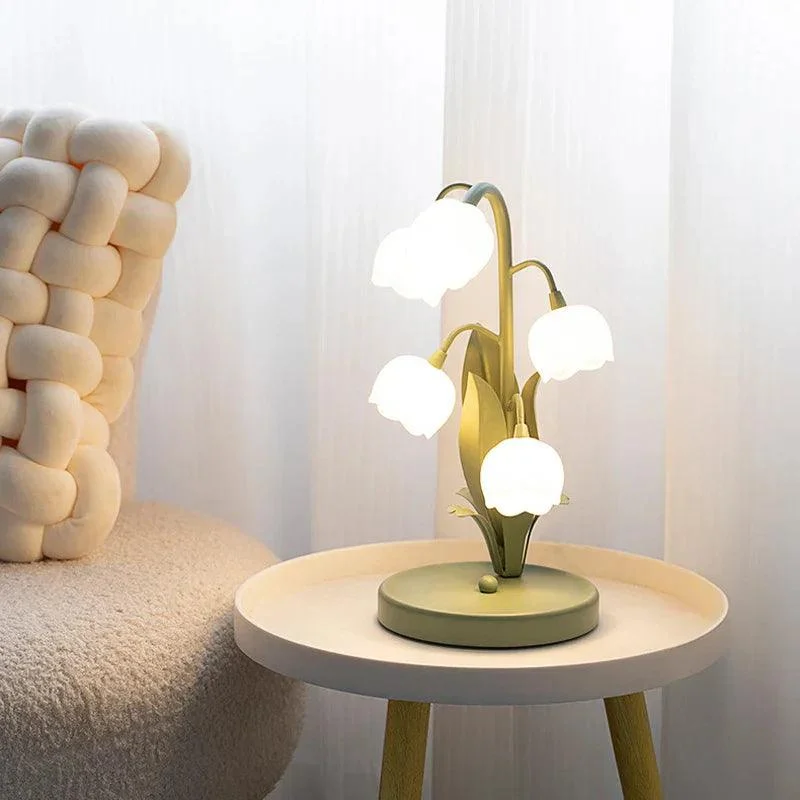 French Flower LED Pastoral Bedside Girl Bedroom Nordic
Lighting Lamp -