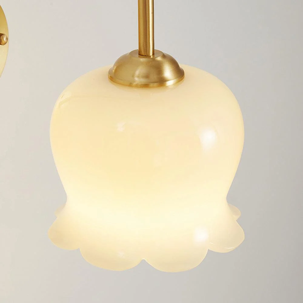French Flower Shadow Glass Wall Lamp -  - #tag1#