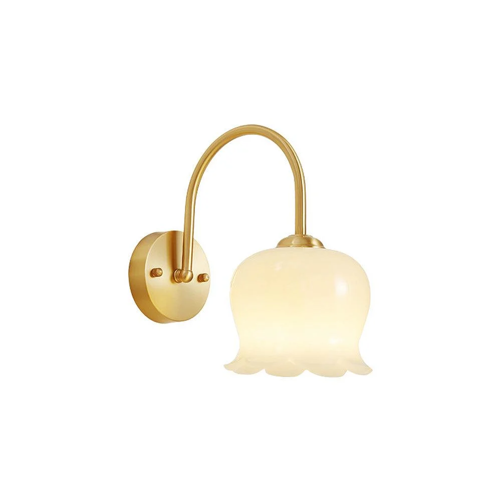 French Flower Shadow Glass Wall Lamp -  - #tag1#