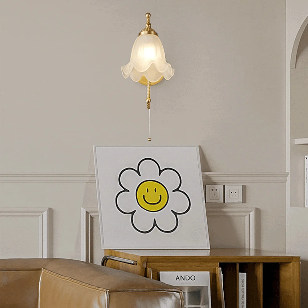 French Living Room Retro Glass Wall Lamps -  - #tag1#