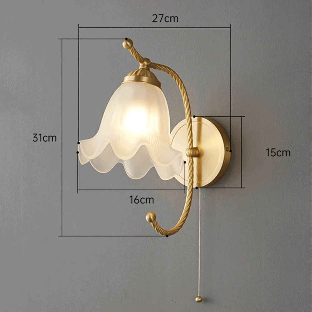 French Living Room Retro Glass Wall Lamps -  - #tag1#