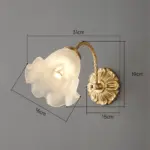 French Living Room Retro Glass Wall Lamps tag1