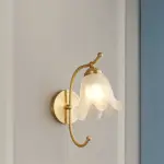 French Living Room Retro Glass Wall Lamps tag1
