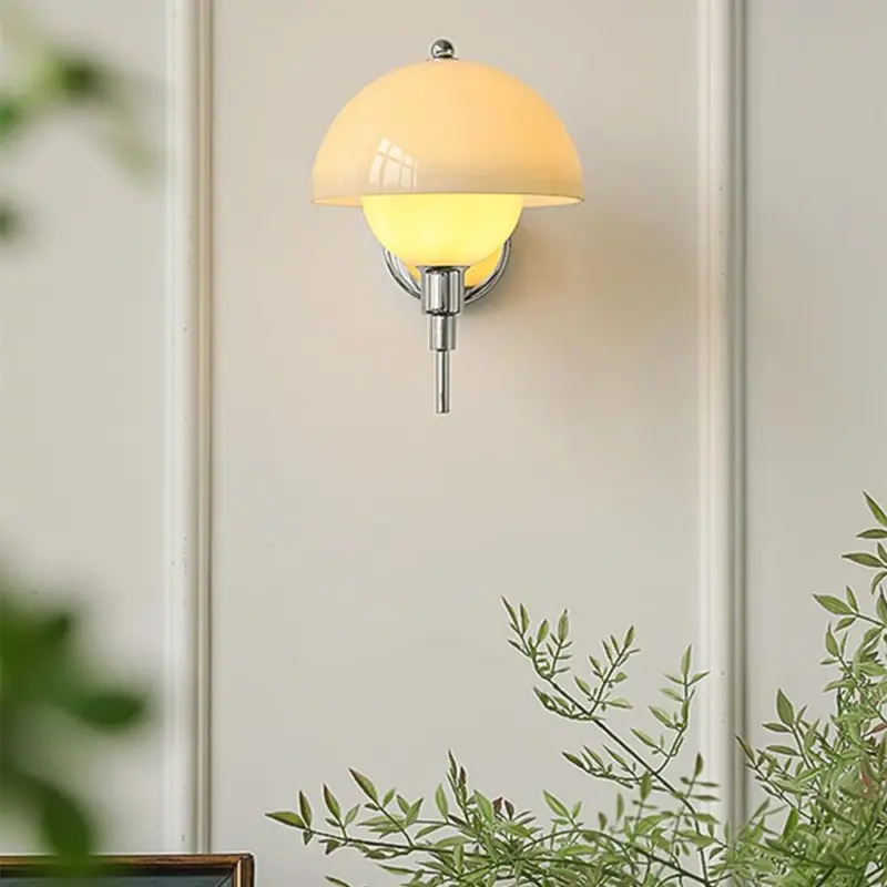 French Mushroom Glass Wall Lamp tag1