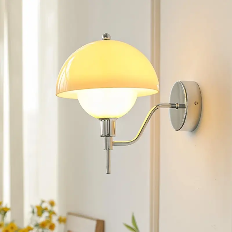 French Mushroom Glass Wall Lamp tag1