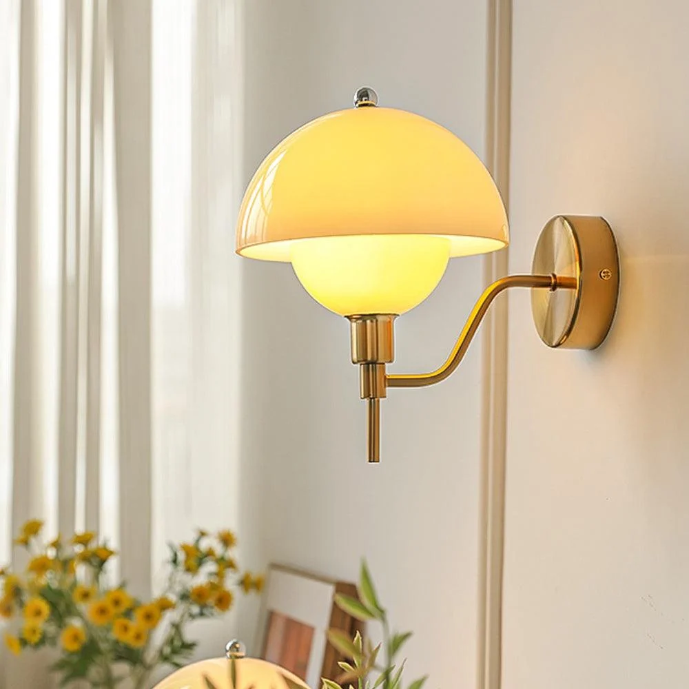 French Mushroom Glass Wall Lamp -  - #tag1#