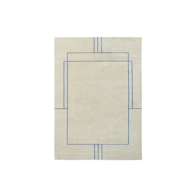 French Retro Abstract Stripe Carpet Rug