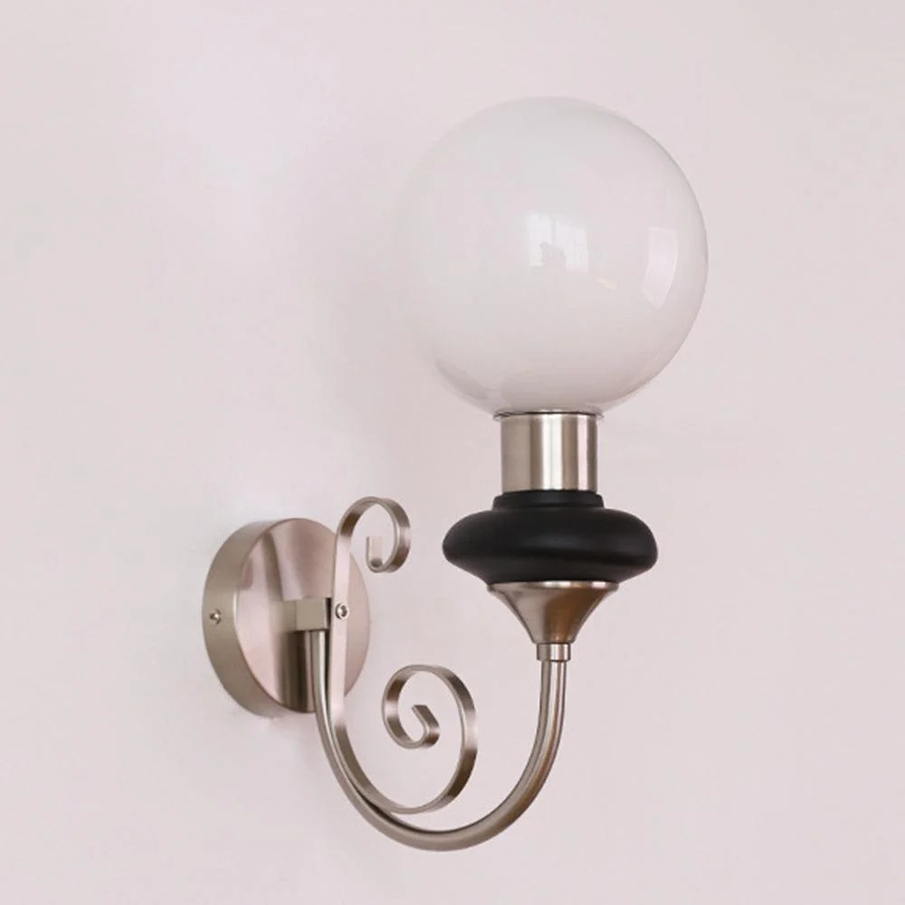 French Retro Glass 1-Light Wall Lamp -  - #tag1#