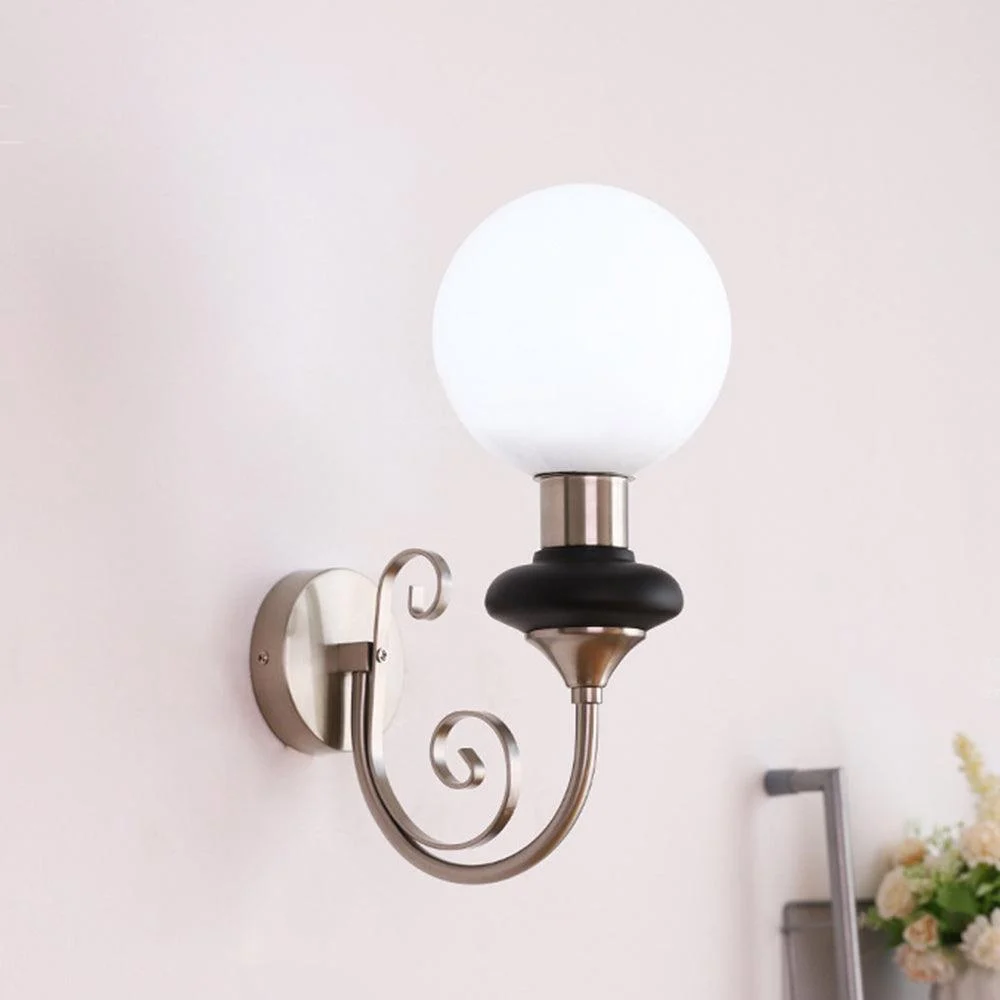 French Retro Glass 1-Light Wall Lamp -  - #tag1#