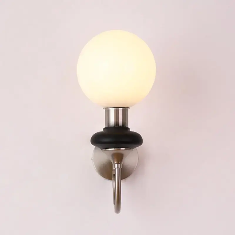 French Retro Glass 1 Light Wall Lamp tag1