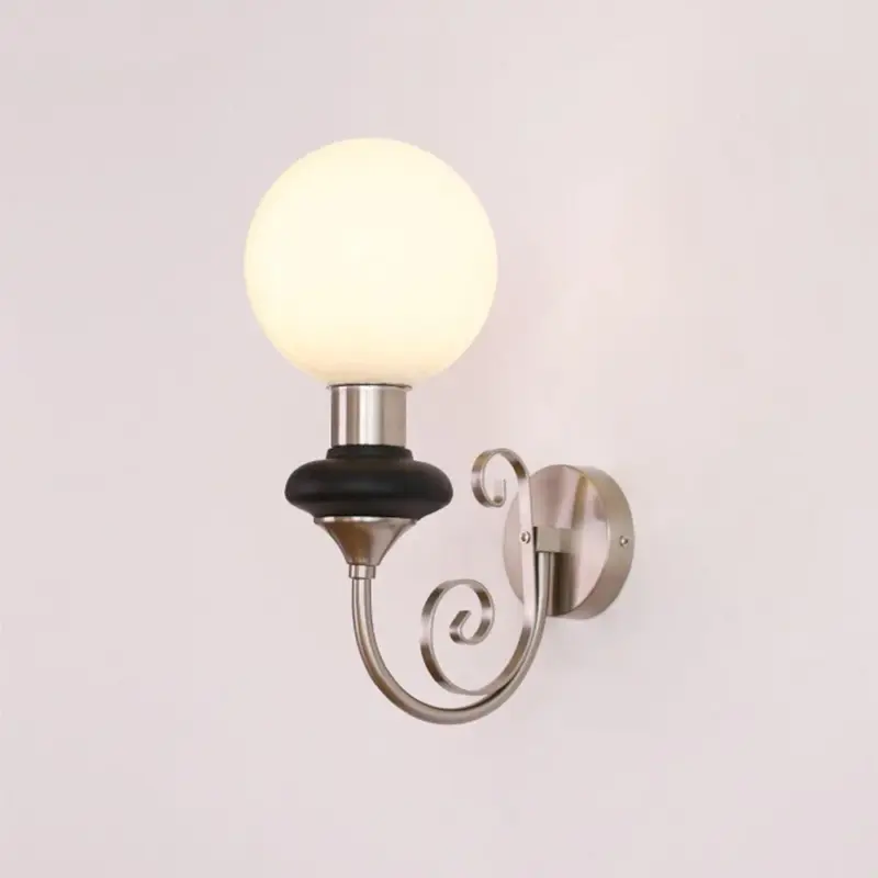 French Retro Glass 1 Light Wall Lamp tag1