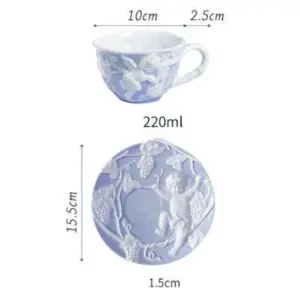 French Style Angel Hand Painted Tea Set