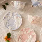 French Style Angel Hand Painted Tea Set