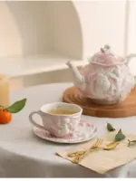 French Style Angel Hand Painted Tea Set
