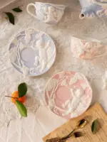 French Style Angel Hand Painted Tea Set