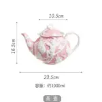 French Style Angel Hand Painted Tea Set