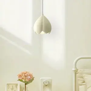 French Style Cream Pendant Light Rustic Nature Inspired Design