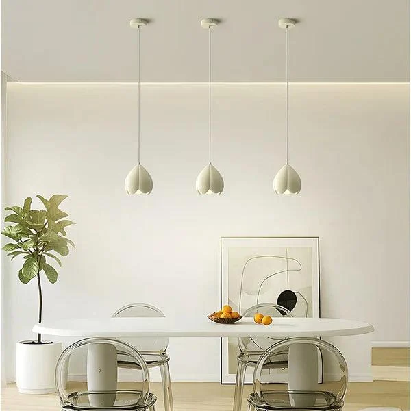 French Style Cream Pendant Light Rustic Nature Inspired Design -  - #tag1#