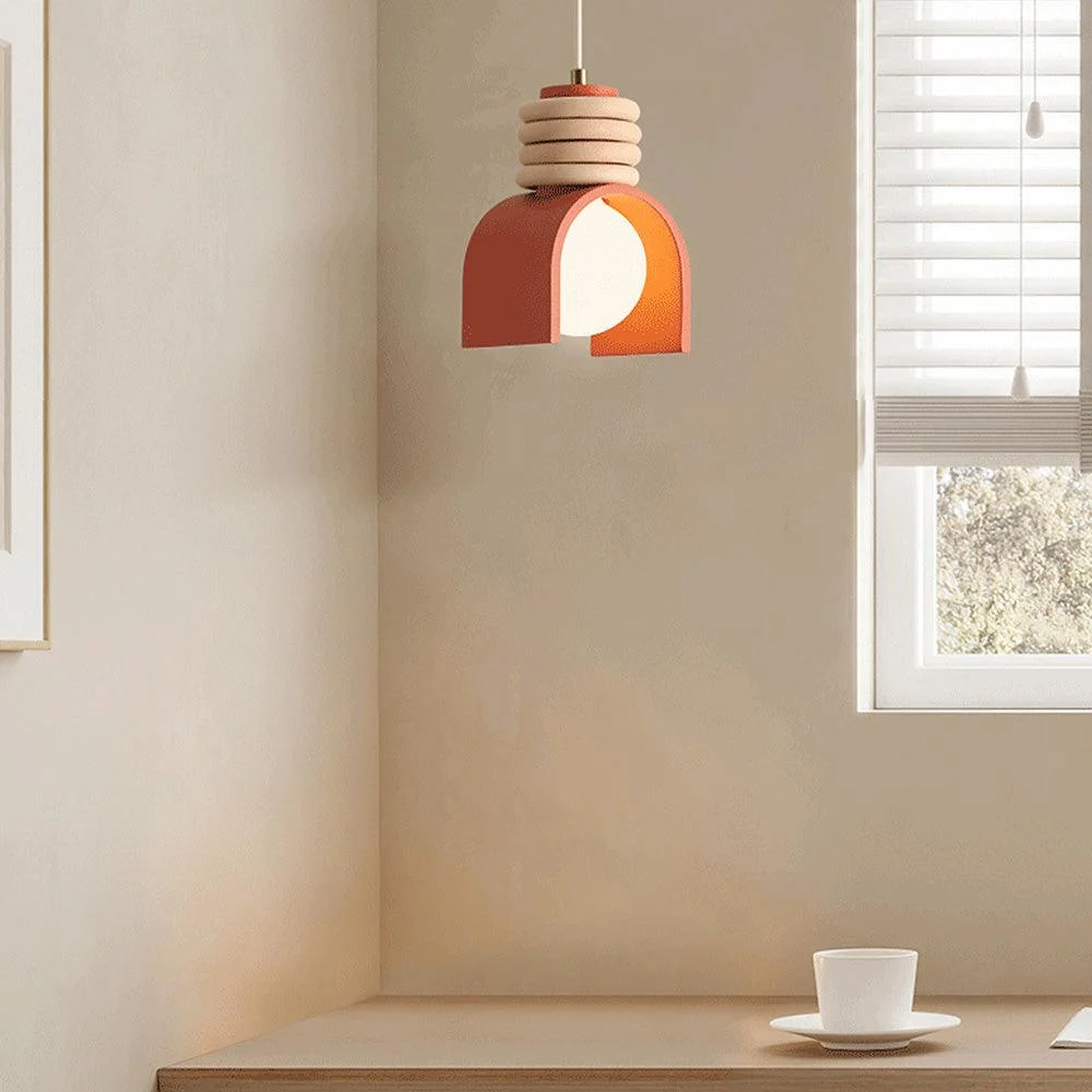 French Style Cream Resin Pendant Lamp -  - #tag1#