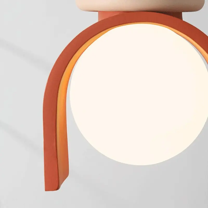 French Style Cream Resin Pendant Lamp tag1