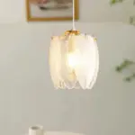French Style Feather Glass Pendant Lamp tag1