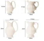 French_Style_White_Ceramic_Farmhouse_Vase_-_-4191641 French Style White Ceramic Farmhouse Vase
