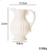 French_Style_White_Ceramic_Farmhouse_Vase_-_-4191646 French Style White Ceramic Farmhouse Vase