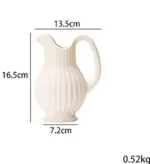 French_Style_White_Ceramic_Farmhouse_Vase_-_-4191648 French Style White Ceramic Farmhouse Vase