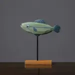 Freshwater Fish Hand Crafted Wooden Sculpture