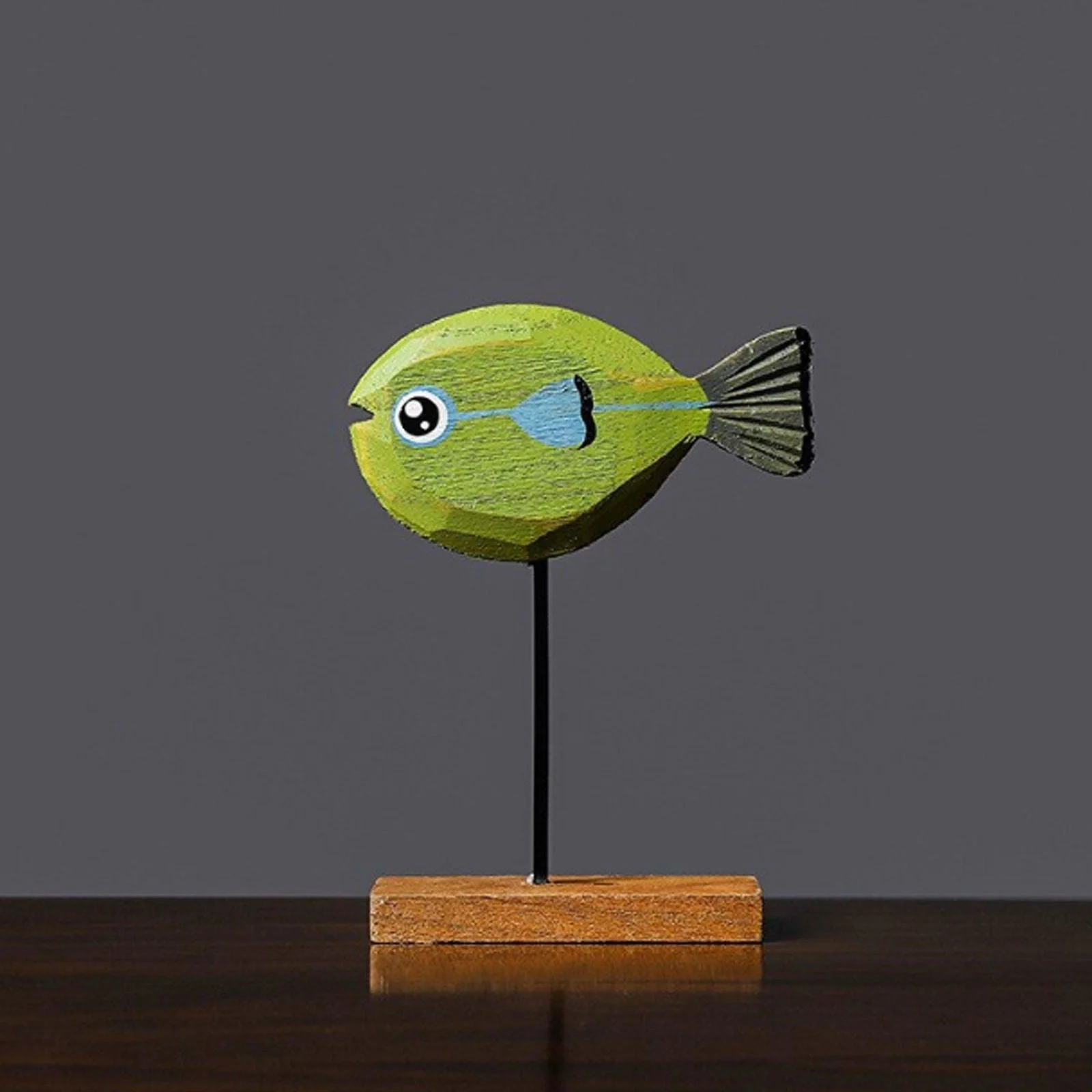 Freshwater Fish Hand-Crafted Wooden Sculpture -